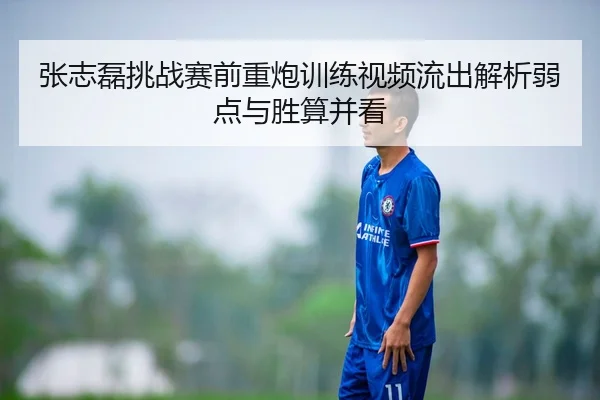 张志磊挑战赛前重炮训练视频流出解析弱点与胜算并看